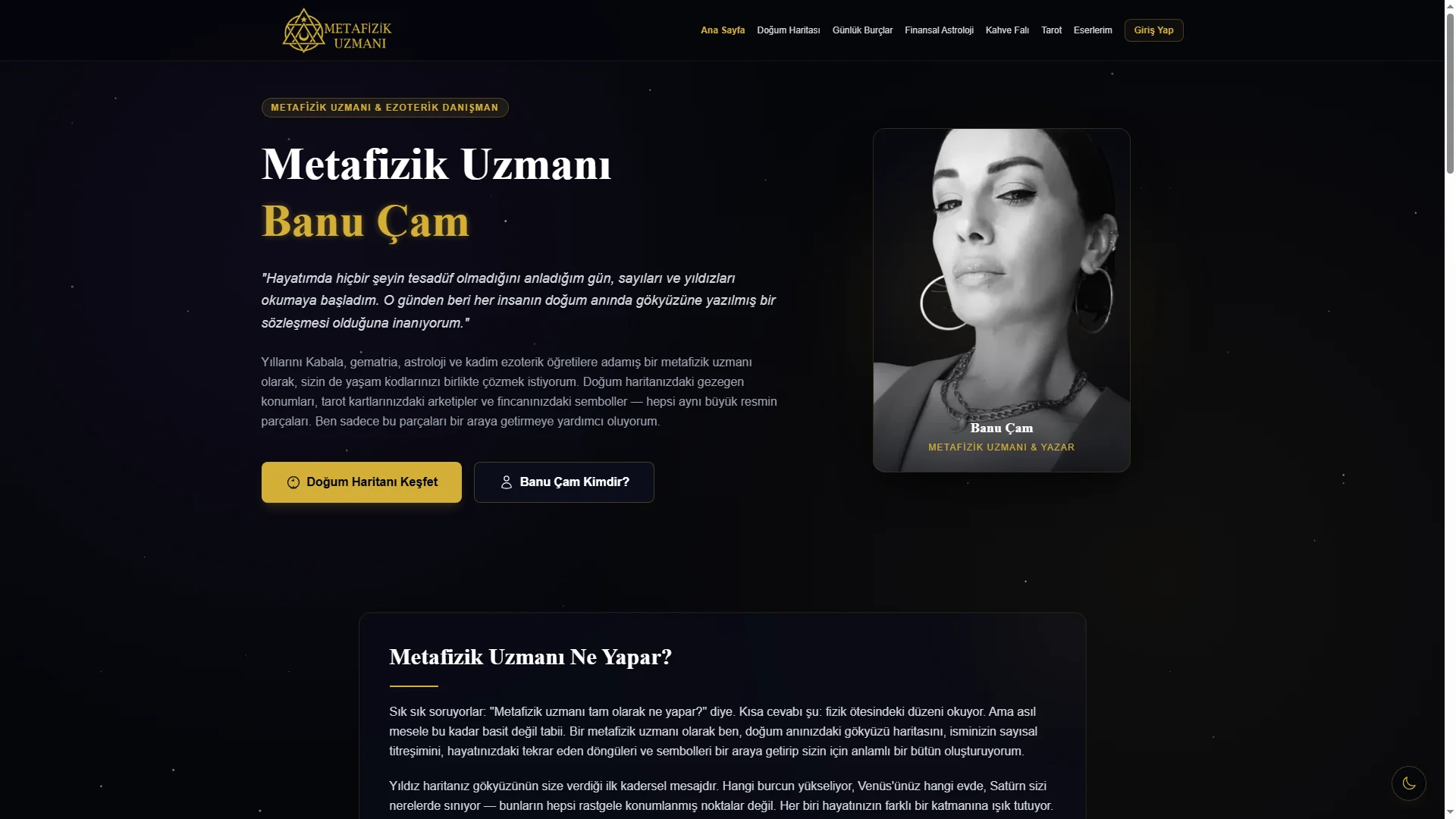 Metafizik Uzmanı Banu Çam