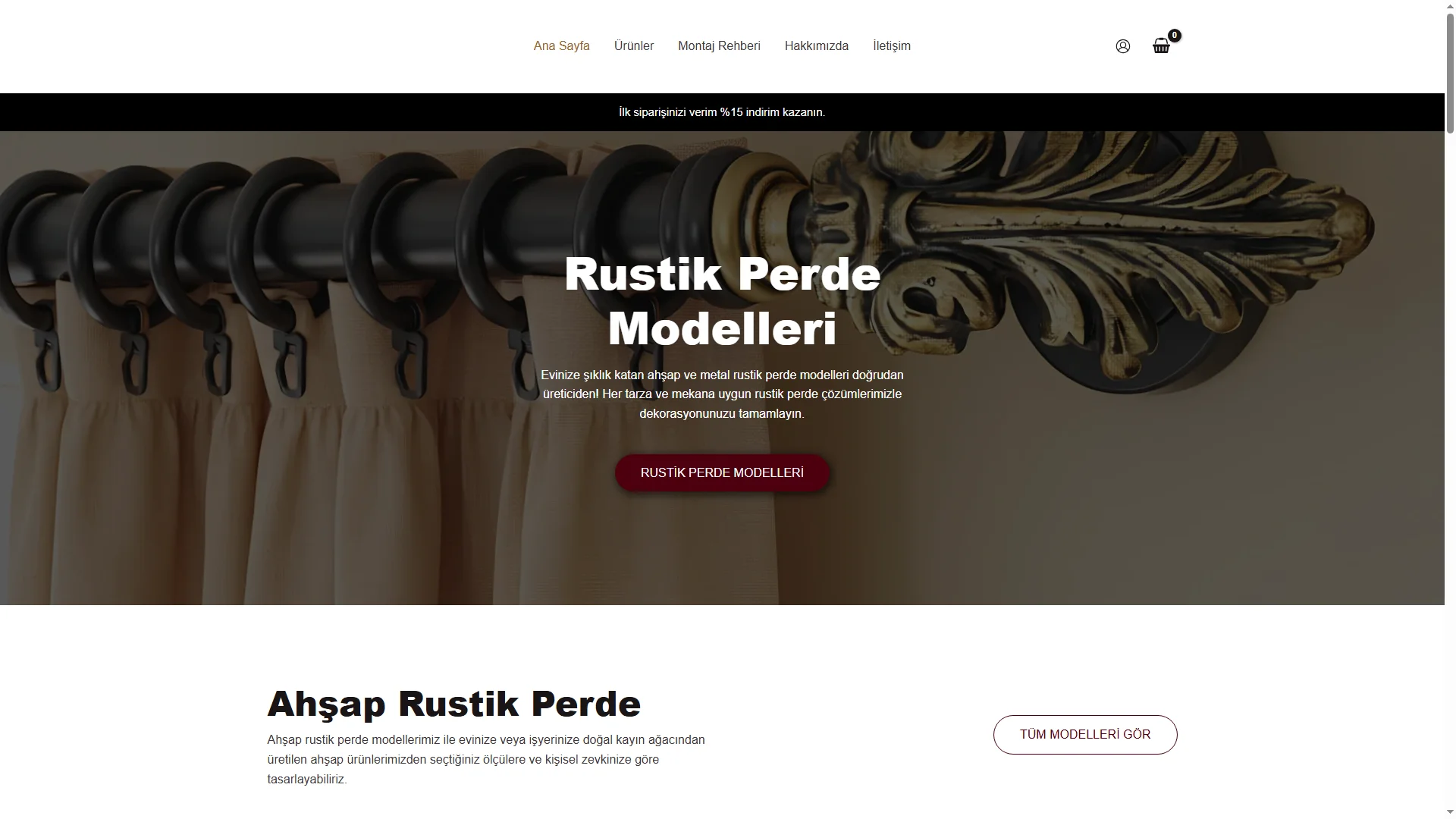 Rustik Perde